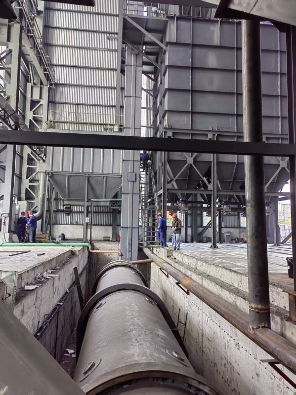 四川開炭新材料有限公司冷渣機現(xiàn)場