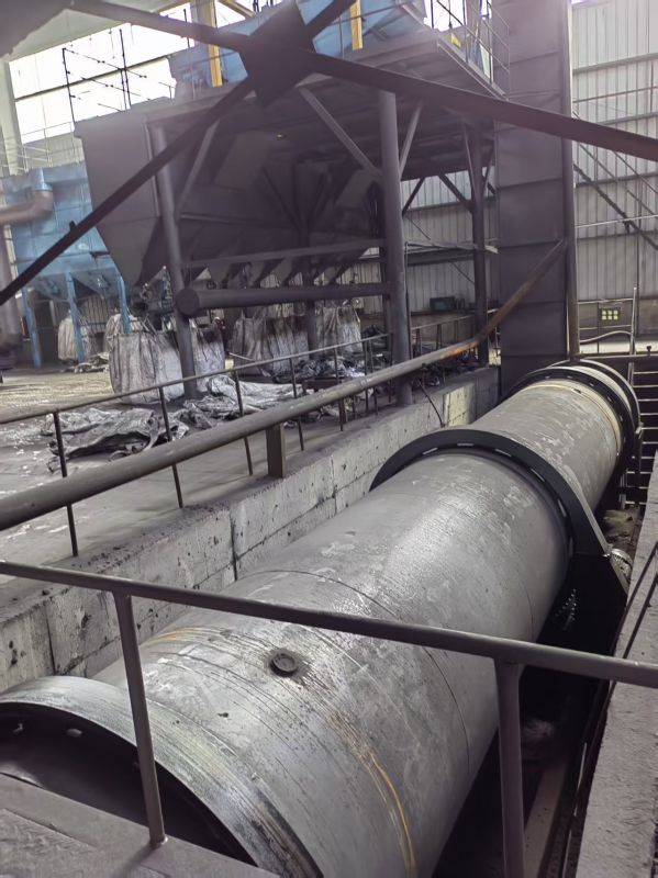 內(nèi)蒙古恒勝新材料有限公司冷渣機(jī)現(xiàn)場(chǎng)